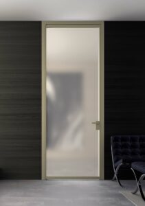 Entretien porte verre et aluminium, finition bronze