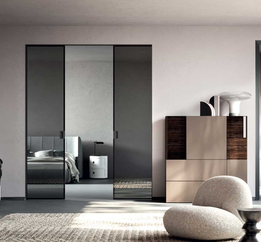 De monter une porte coulissante verre et aluminium Eclisse, Syntesis Line Extention