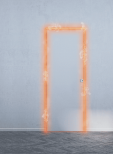 Portes coulisasntes Syntesis EI30, porte invisible sans habillage de contour et coupe-feu