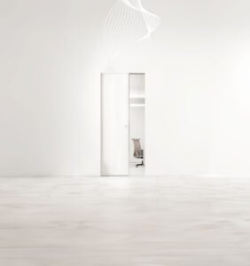 Portes coulissantes invisibles Syntesis Line Acoustique.